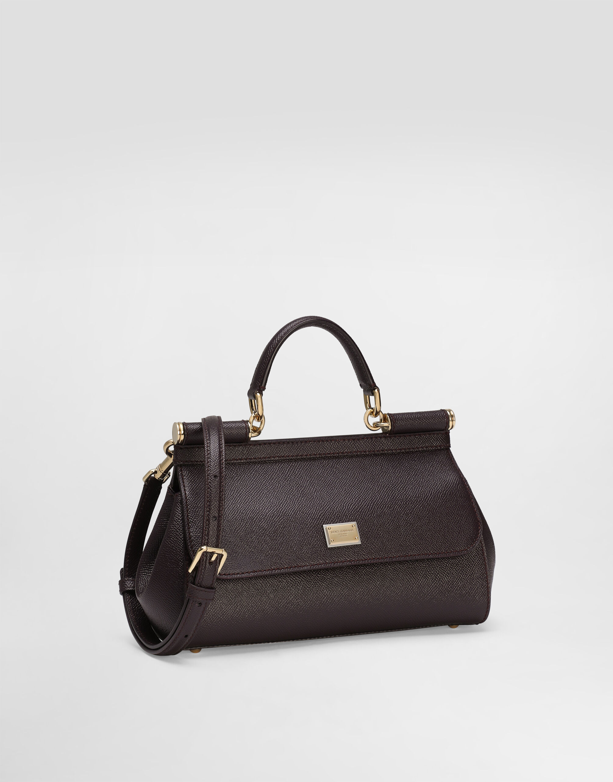 ボルドーのウィメンズ SICILY ミディアム ハンドバッグ | Dolce&Gabbana®