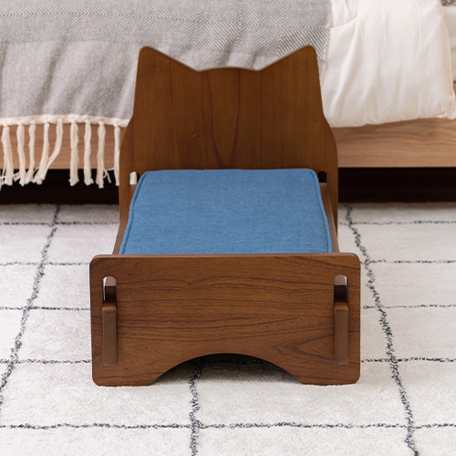 ペット用木製ベッド PET-69BR 東谷(あずまや) 犬用ベット 猫型