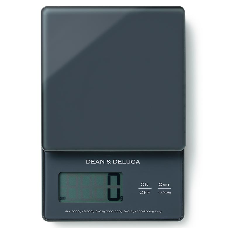 DEAN & DELUCA デジタルスケール 2kg チャコールグレー | DEAN