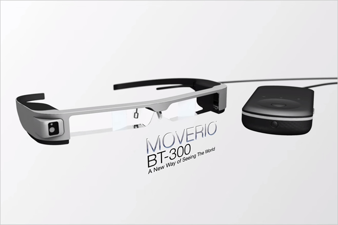 エプソンがスマートグラスMOVERIOの新モデル「BT-300」を発表