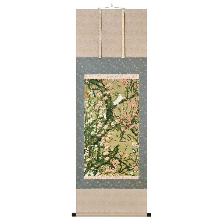 伊藤若冲 桃花小禽図 掛け軸 掛軸 ―三宝堂オンラインショップ