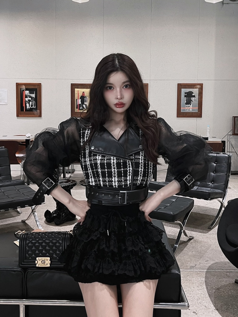 メッシュデザインライダースジャケット – Darich (ダーリッチ)