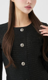 ボックスプリーツツイードミニワンピース – Darich (ダーリッチ)