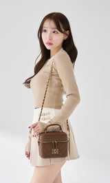 ゴールドパーツ】キルティングスクエアミニバッグ – Darich (ダーリッチ)