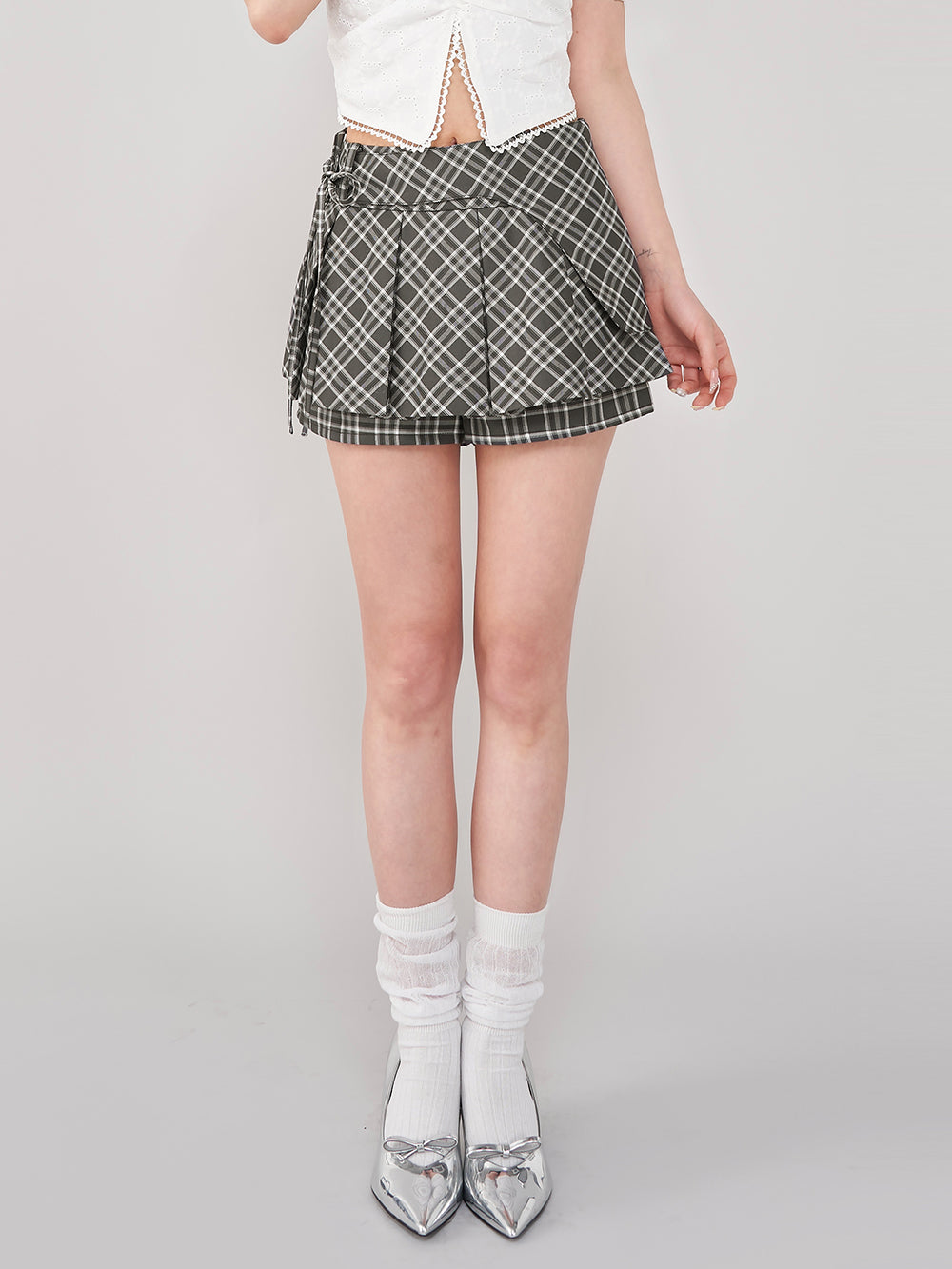 チェックスカートライクショートパンツ – Darich (ダーリッチ)