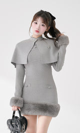 ビジューケープニットミニワンピース – Darich (ダーリッチ)