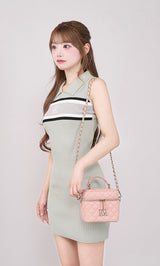 シルバーパーツ】キルティングスクエアミニバッグ – Darich (ダーリッチ)