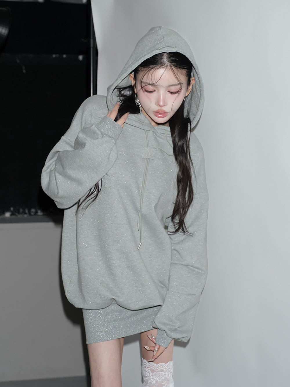 カラーラメスウェットミニワンピース – Darich (ダーリッチ)