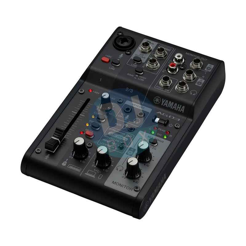 Yamaha AG03 MK2 BK Live Streaming Mixer - DJbox.ie DJ Shop