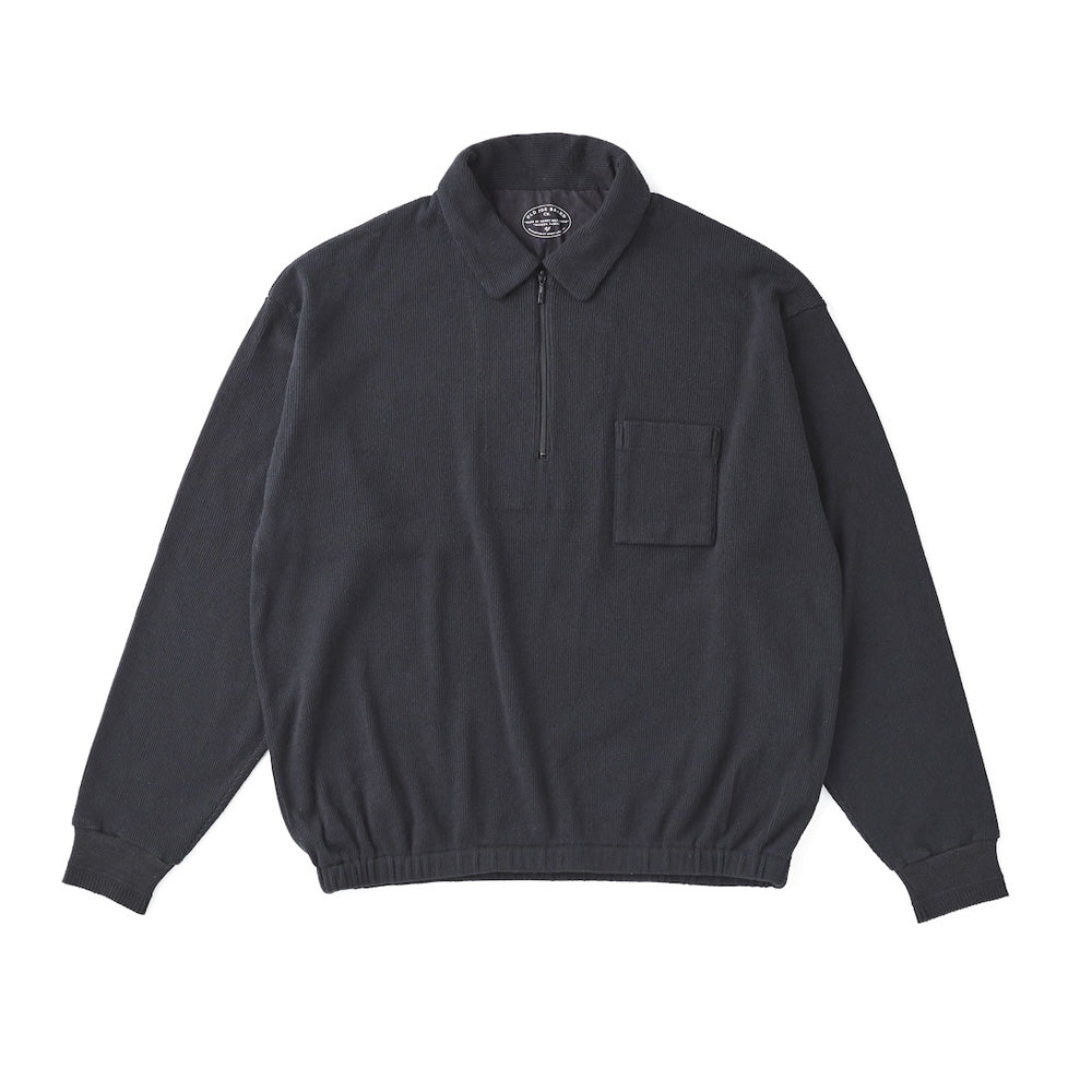 OLD JOE & CO. (オールドジョー) QUATER ZIP SILK NEP RIBED SHIRTS