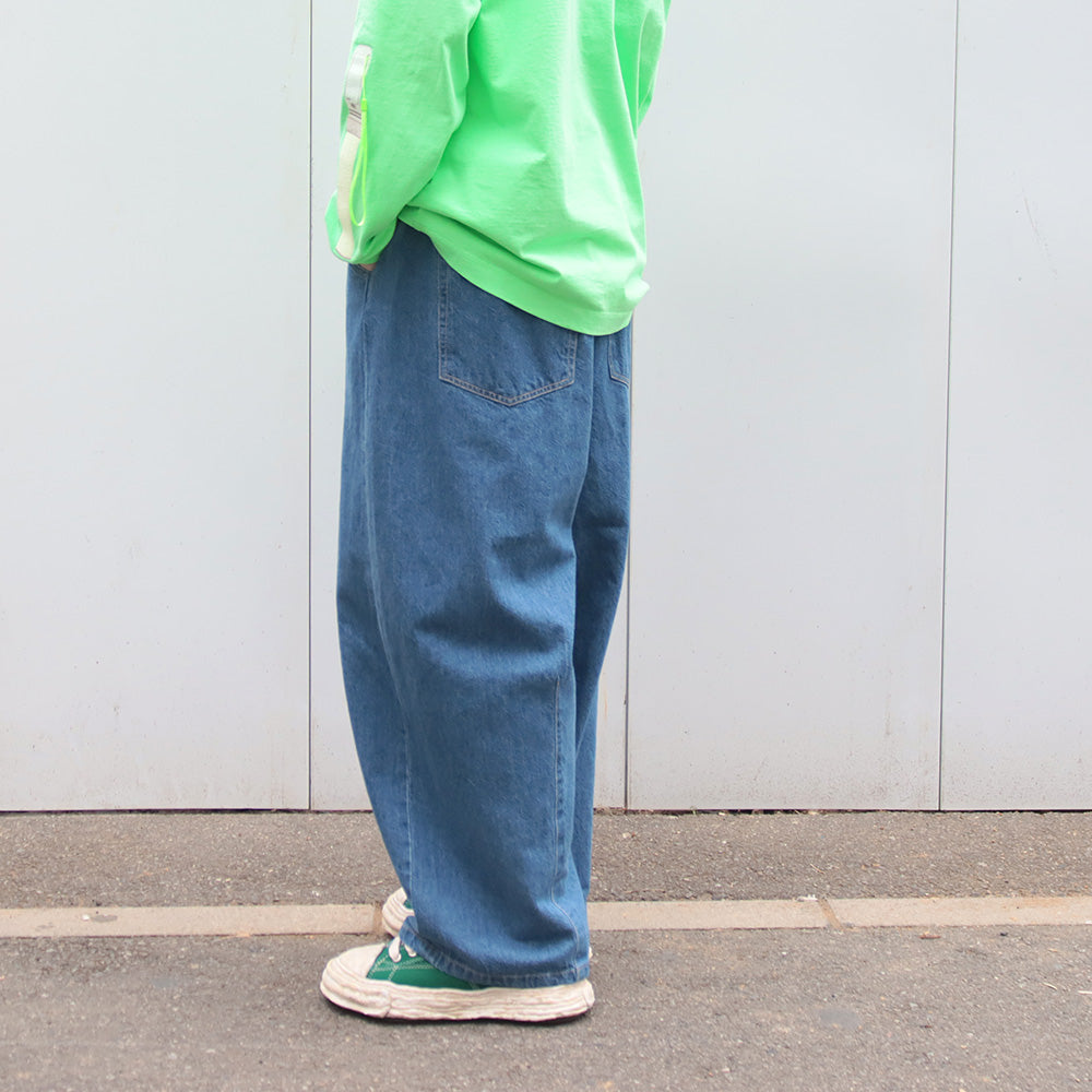 is-ness(イズネス)DENIM 5PK BALLOON PANTS02 (1006AWBALLOON5PT02