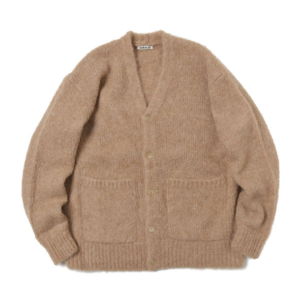 ALPACA WOOL SUPER LIGHT KNIT BIG CARDIGAN (A20AC01AW) | AURALEE