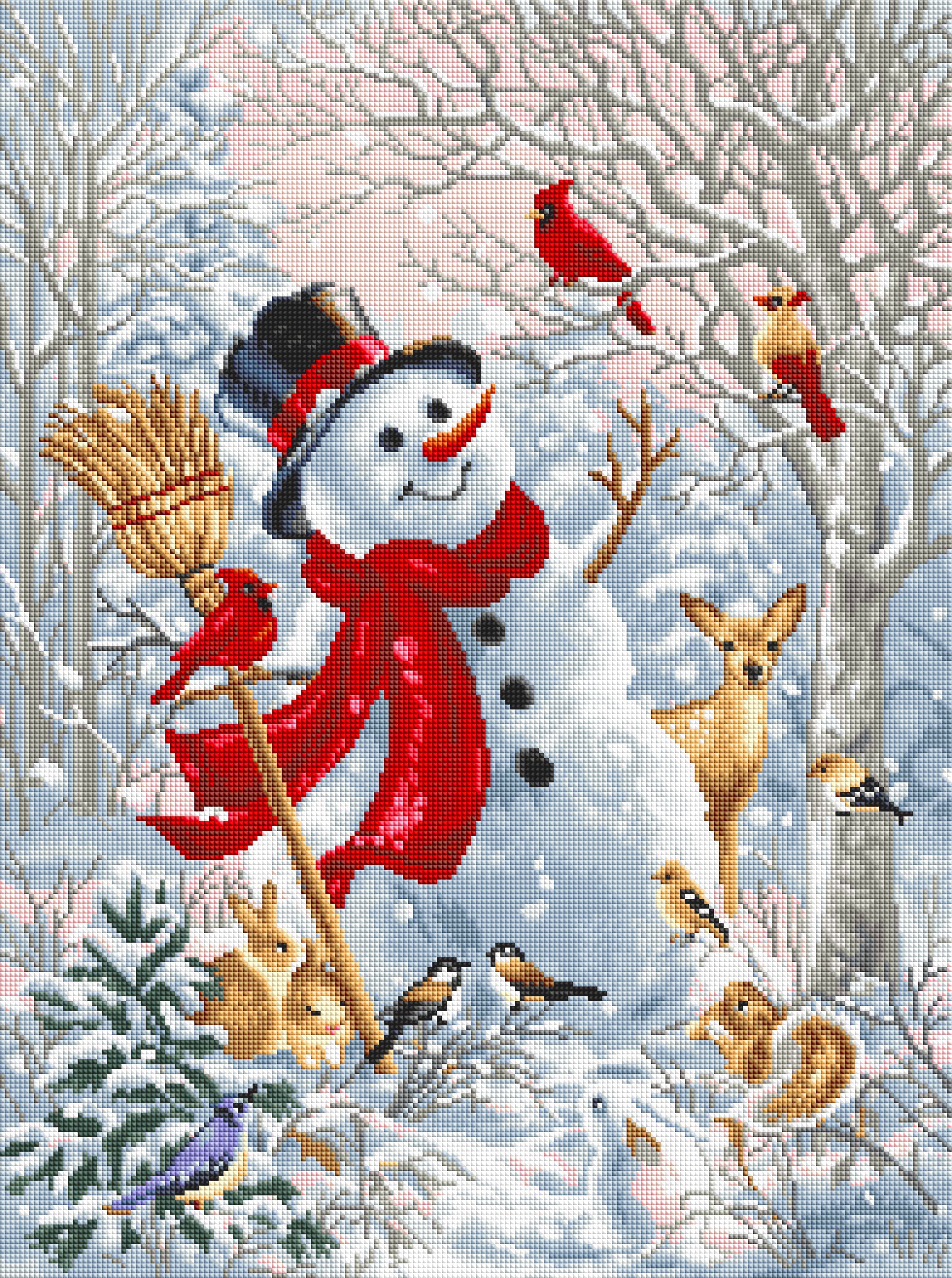 Frosty Forest Friend Diamond Painting | Diamond Art Club™