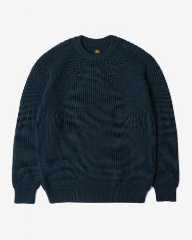 SIGNATURE CREW NECK / NAVY | BATONER (MEN)(バトナー) | KNIT