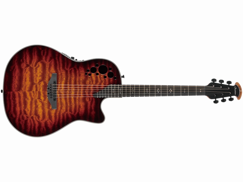 Ovation／C2078AXP】トップ材にエキゾティック・ウッドを使用した