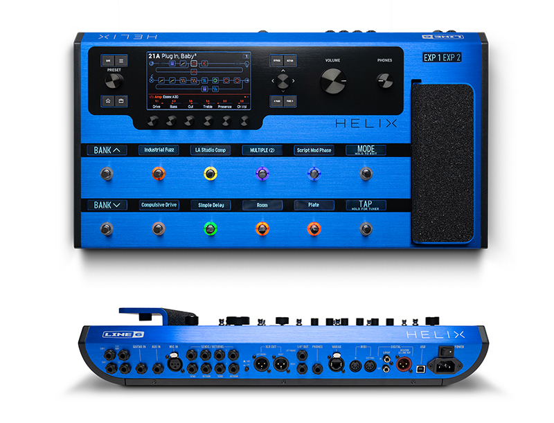 Line 6／Helix Floor & HX Stomp Lightning Blue】数量限定ブルー
