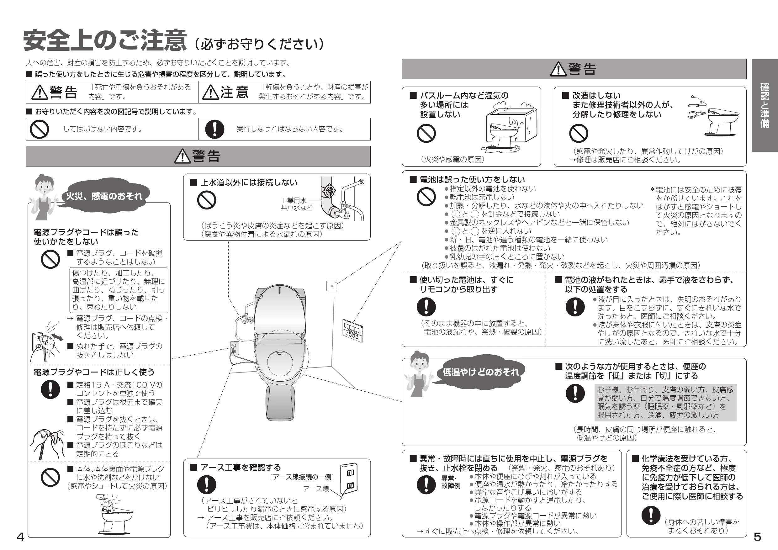 パナソニック CH843WS 取扱説明書 商品図面 施工説明書|パナソニック