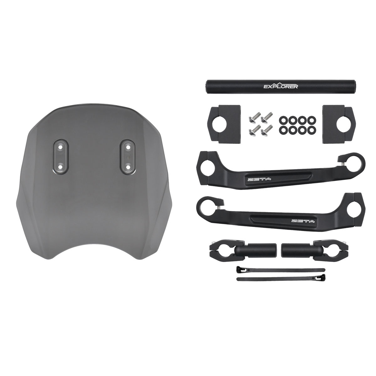 エクスプローラーウィンドシールド DAX125用 ショートタイプ