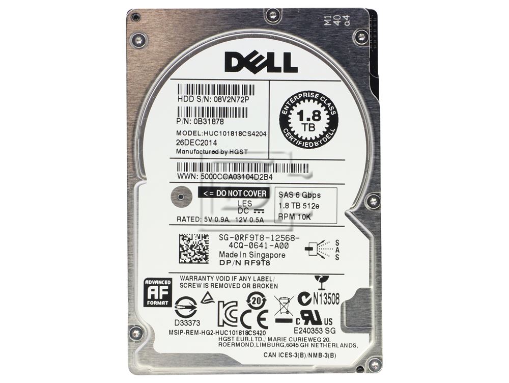 Hitachi Ultrastar C10K1800 0B31878 / HUC101818CS4204 1.8TB 2.5