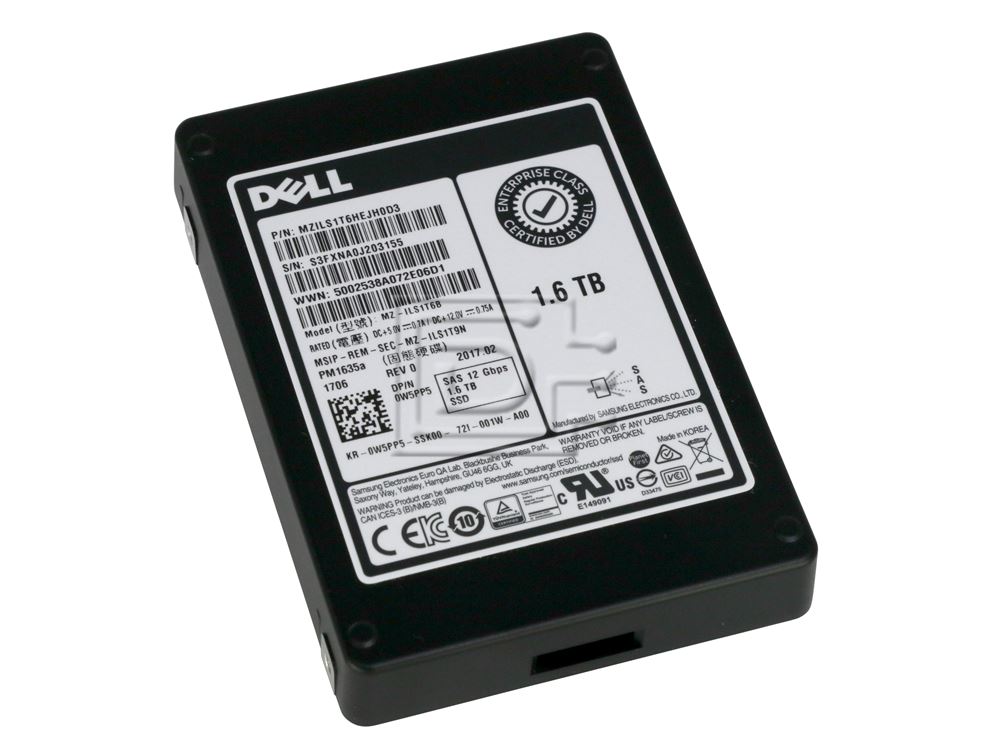 Dell DR0HX / Samsung PM1645 MZILT1T6HAJQAD3 / MZ-ILT16A 1.6TB