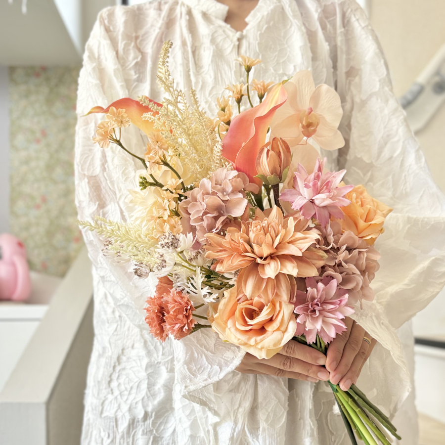 アーティフィシャルフラワー ウェディングブーケ / FloweRimi 事例