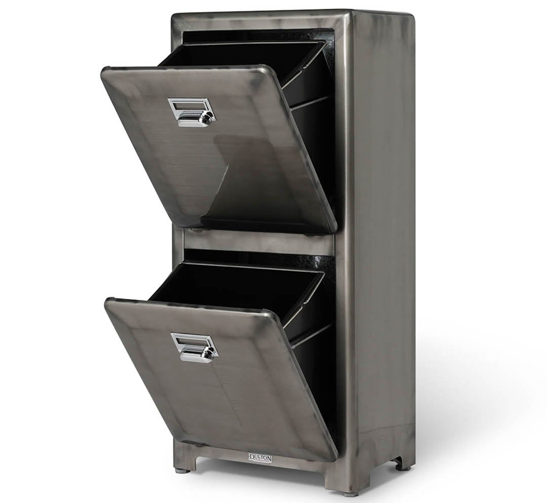 DULTON ONLINE SHOP | TRASH CAN DOUBLE DECKER RAW(RAW): ホーム用品