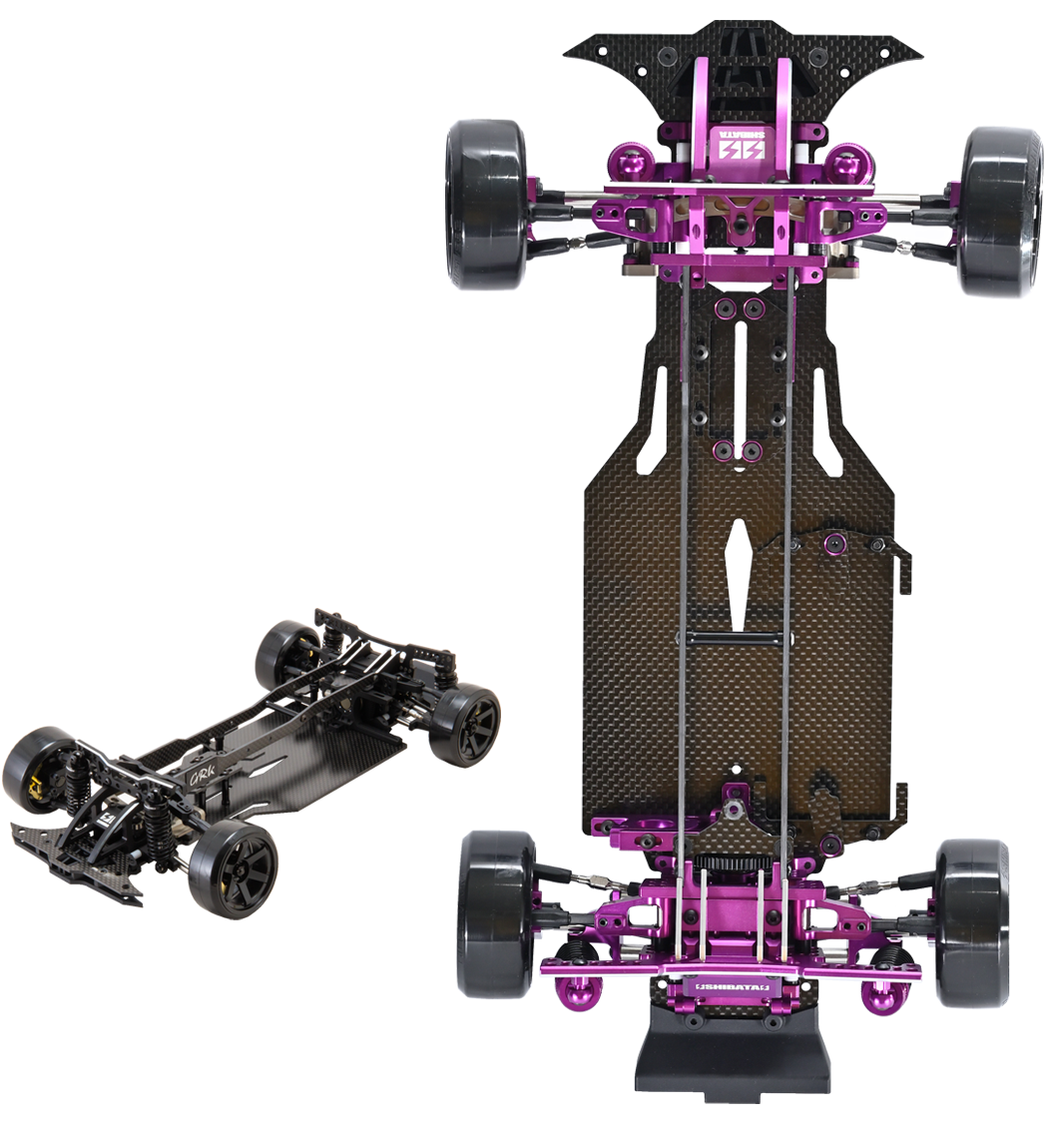 GRK5カーボンシャーシ、アッパーデッキセット GRK5カーボンシャーシ