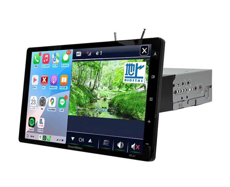 DPLAY-101V】10.1インチフルセグテレビ搭載ポータブルディスプレイ