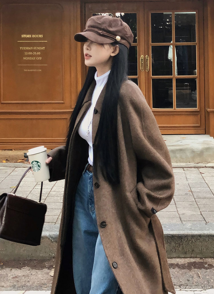 beidelli made]フライフロントウールコート | レディースファッション