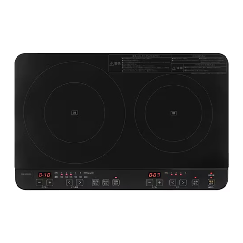 e-TREND｜アイリスオーヤマ IHクッキングヒーター IHK-WT41S-B [2口IH