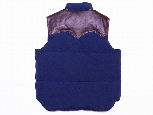 SUGAR CANE[シュガーケーン] レザーヨーク ダウンベスト SC12340