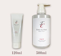 美容室店販用1本3役の美容ジェル「ZERO-G-FREE」FACE