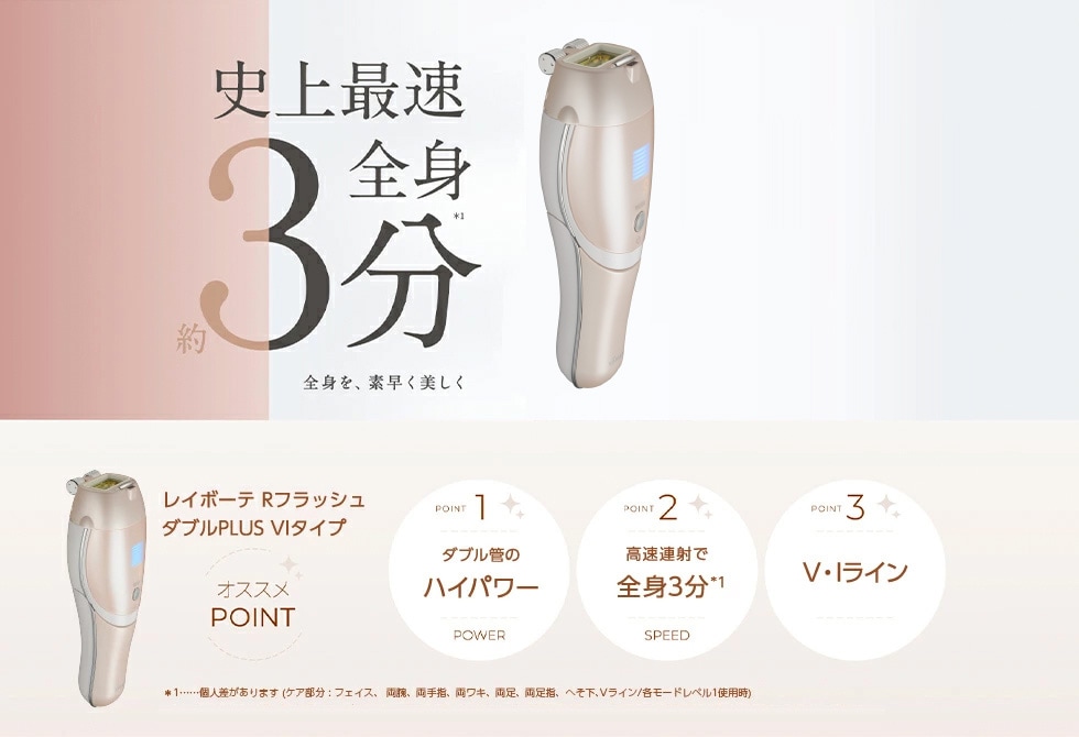 ヤーマン レイボーテ RフラッシュダブルPLUS VIタイプ STA-212P: 美容