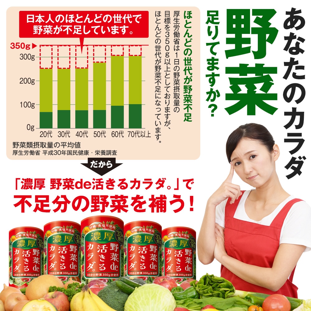 濃厚 野菜de活きるカラダ。(10本): 食品・スイーツ／はぴねすくらぶ