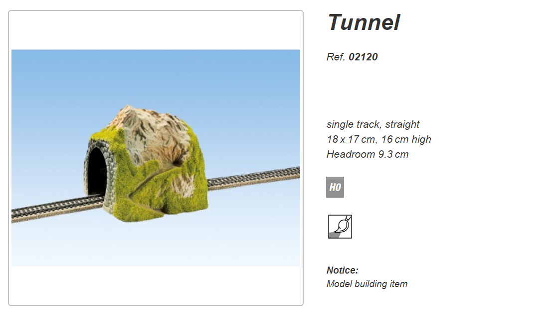 KATO鉄道模型オンラインショッピング NOCH 単線トンネル（登山道
