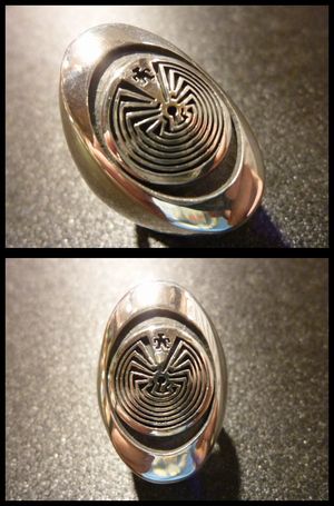 ホピ Jason・Takala ジェイソン・タカラ オーバレイ メイズ リング18・5号