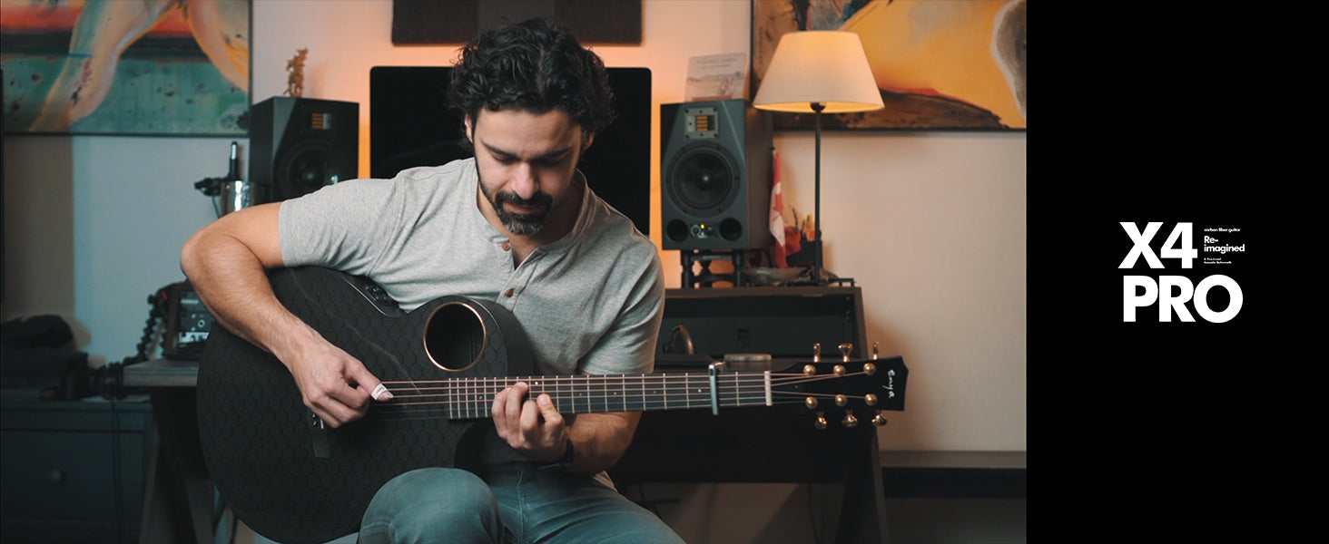 Enya X4 Pro Mini Carbon Fiber AcousticPlus® Guitar