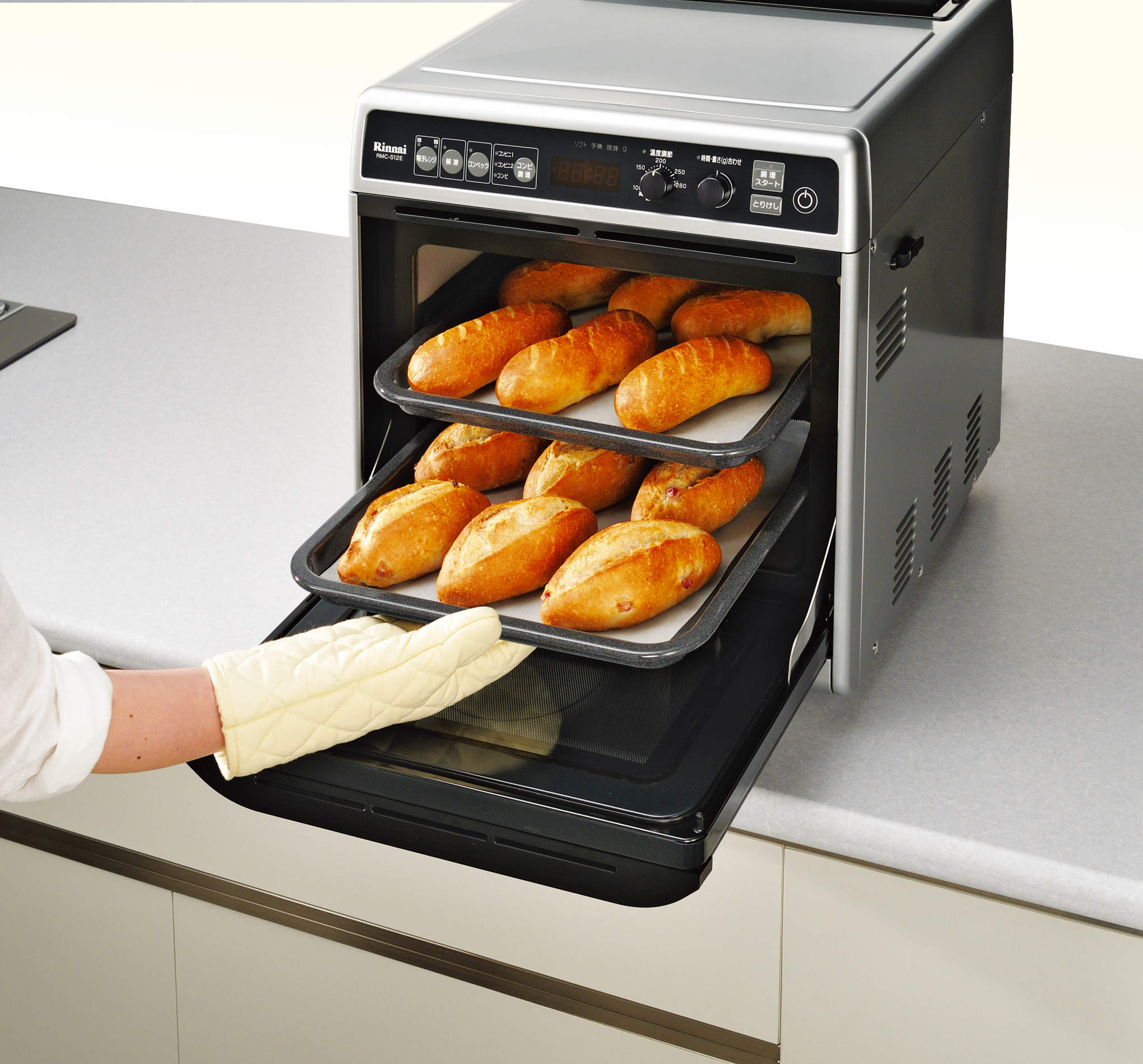 リンナイ ガスオーブン 電子コンベック RMC-S13E 卓上タイプ 都市ガス