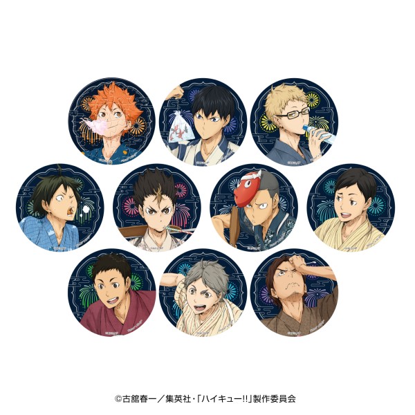 アニメ『ハイキュー!!』 PACHITバッジコレクション【1BOX 10箱入り