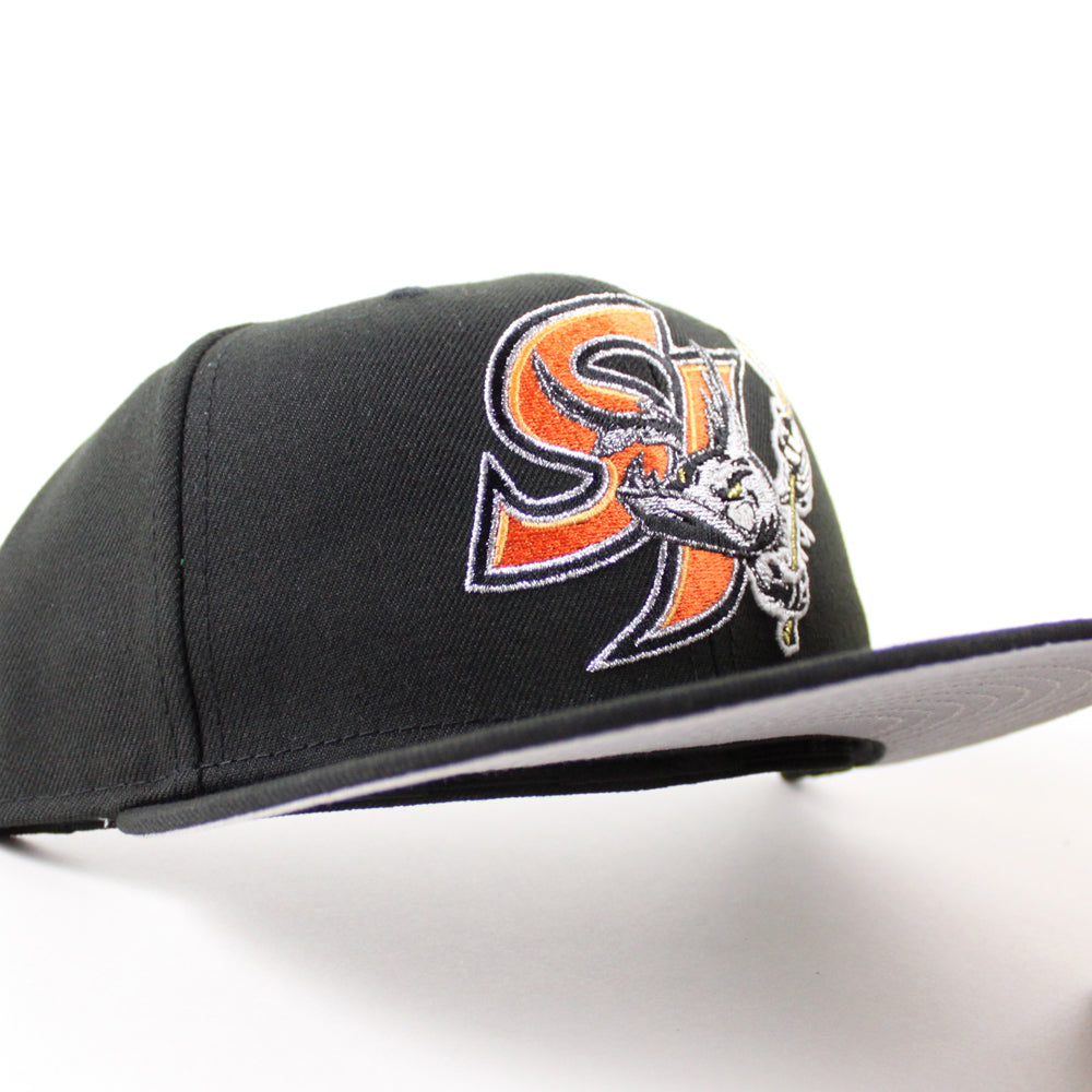 San Jose Barracuda 59Fifty New Era Fitted Hat (Black Gray Under