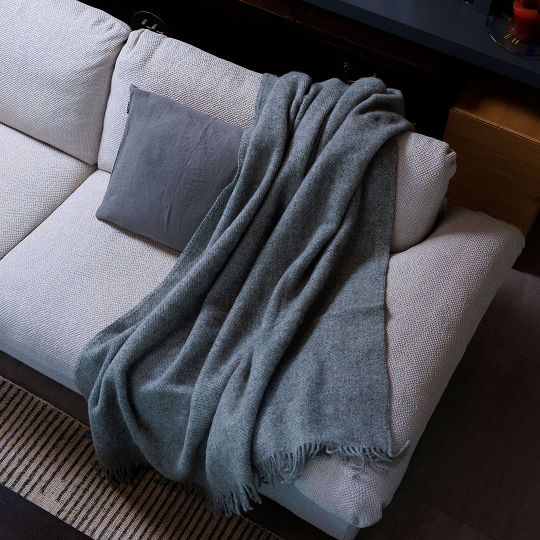 KLIPPAN/クリッパン スロー ゴットランド グレー | サステナブル