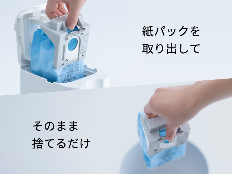 パナソニック MC-NS100K-W 紙パック式(セパレート型)コードレス