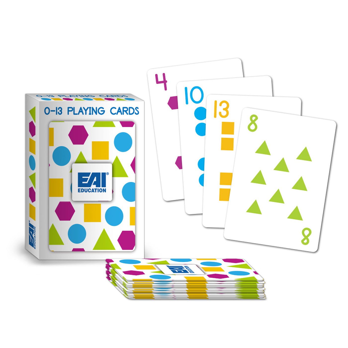 0-13 Playing Cards: 8 Decks