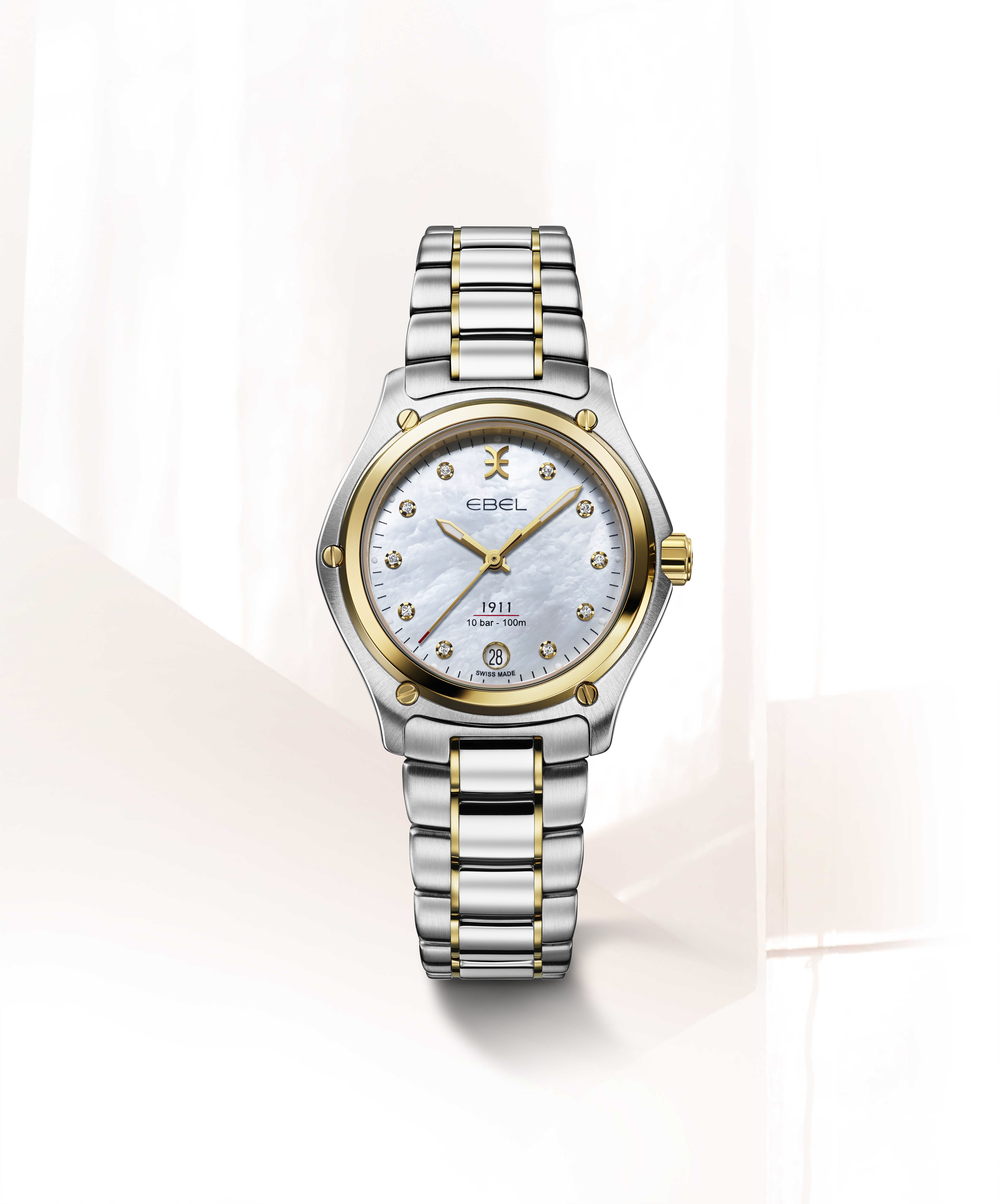 EBEL | Women's Watch EBEL 1911, Stainless steel and 18K yellow gold
