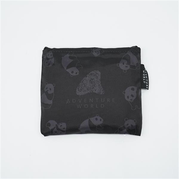 アドベンチャーワールド公式 2WAYエコバッグ ブラックパンダ: バッグ