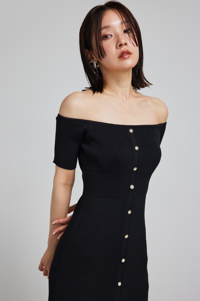 rienda | ビスチェセットタイトニットワンピース (ワンピース(ミニ