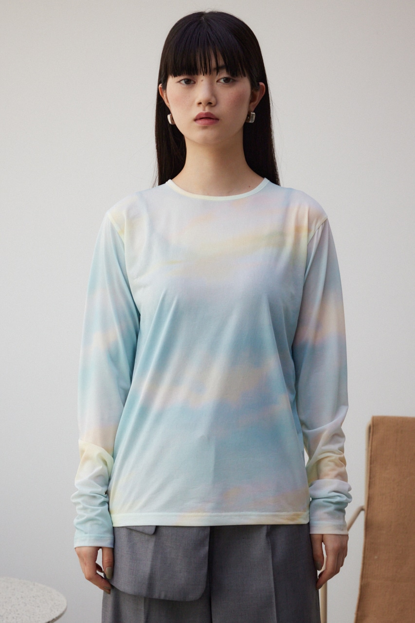 AZUL BY MOUSSY | ニュアンスパターンシアートップス (Tシャツ