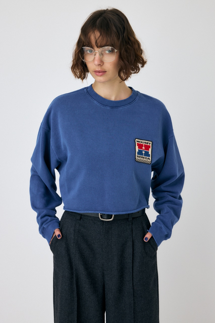 MOUSSY | HONDA CROPPED プルオーバー (スウェット・パーカー ) |SHEL