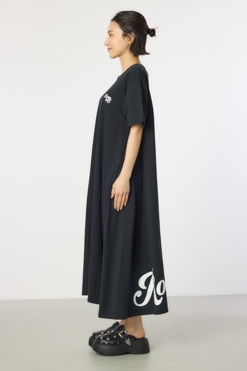 RODEO CROWNS WIDE BOWL | Vネックスクリプトロゴマキシワンピース