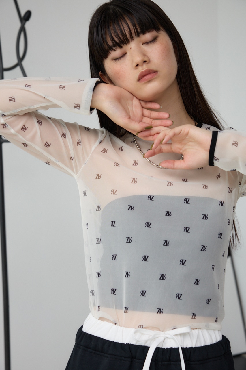 AZUL BY MOUSSY | ロゴシアートップス (Tシャツ・カットソー(長袖